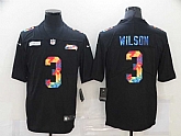 Nike Seahawks 3 Russell Wilson Black Vapor Untouchable Rainbow Limited Jersey Dzhi,baseball caps,new era cap wholesale,wholesale hats